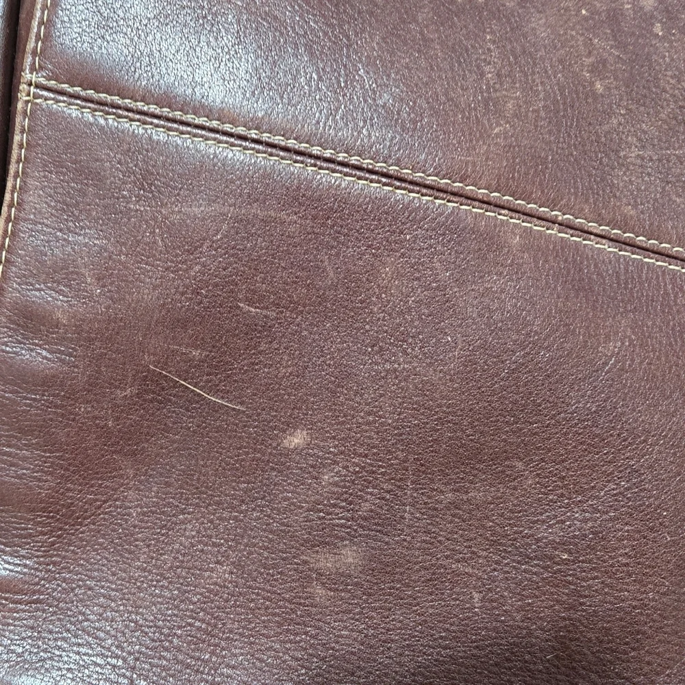 Latico Dark Brown Leather Messenger Bag